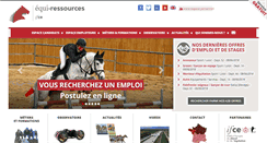 Desktop Screenshot of equiressources.fr