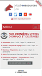 Mobile Screenshot of equiressources.fr